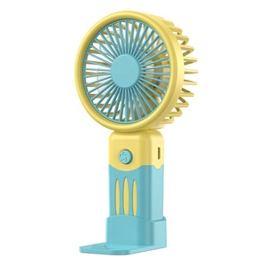 2026 New Portable Handheld Fan USB Rechargeable Mini Desk Fan with Phone Stand Function for Student Office Travel Car RV Use - Product Image 5