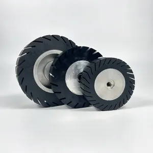 橡胶开槽膨胀机轮橡胶砂轮砂轮砂光套抛光轮90x100x19mm