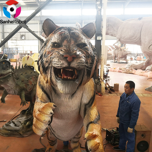 SanheRobot <span class=keywords><strong>Tigre</strong></span> Interattiva 3M con Movimenti e Suoni Realistici, Ideale per Centri Commerciali, Parchi Avventura ed Esposizioni in Giardino - Product Image 2