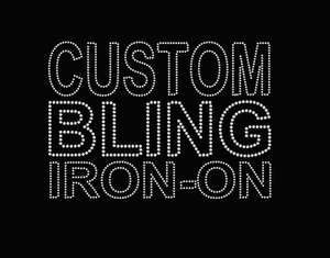 Alfabeto de diamantes de imitación grueso personalizado Palabras de diamantes de imitación personalizados Hierro en transferencia Hotfix - Product Image 1
