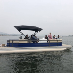 قارب بونتون من الألومنيوم بطول 7 أمتار مع حوامل لقصبات الصيد - Product Image 5