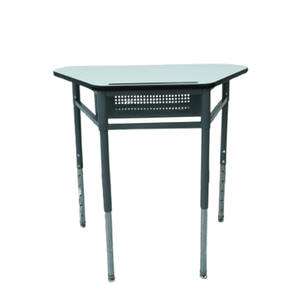 Ergonomische Chromen Afgewerkte Poten Hout Trapeziumvormig Schoolbureau Voor Volwassenen En Chattafel Voor Studenten Modern - Product Image 5