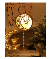 Lampe de nuit islamique de qualité supérieure, lune et étoile, décoration Eid Mubarak, certifiée ISO, lampe de table Ramadan pour la maison