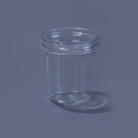 Bocaux transparents en PET de qualité alimentaire avec couvercle à vis pour noix, thé aux fleurs, stockage alimentaire