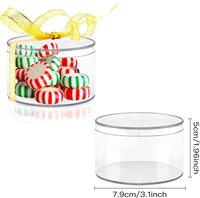 Boîte de rangement en acrylique transparent de qualité alimentaire, épaisseur 2 mm, avec couvercles, personnalisable par gaufrage, pour bonbons, gâteaux, aliments pour bébés, sucre, présentoir