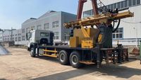 Appareil de forage de puits d'eau monté sur camion profond 300 mètres machine de forage de puits d'eau hydraulique