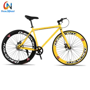 Meilleure vente de vélo de ville fixe Fixie vélo de route urbain fixe, jaune