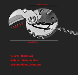 En gros, Outil multifonctionnel EDC d'extérieur : porte-clés tournevis, outil hexagonal, couteau de poche pliant, mini-couteau, équipement de survie - Product Image 3