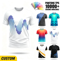 T-shirt à manches courtes pour homme, personnalisé ODM OEM, avec impression graphique par sublimation et impression 3D sur toute la surface, pour l'entraînement