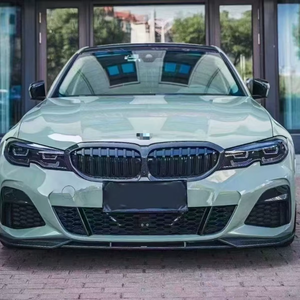 Pour 2020-2025 pour Série 3 325i G20 G28 : Grille centrale de remplacement en fibre de carbone, style double ligne, pour mise à niveau - Product Image 2