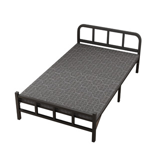 <b>Folding</b> Metal <b>Bed</b> <b>Single</b> Size Box Spring Frame Minimalist Design Foldable For Home Rental Use Adult Children Elderly - Product Image 5