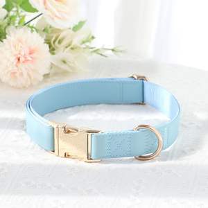 Leather PU <b>Dog</b> <b>Collar</b> for <b>Dog</b> Cat Adjustable Soft Breathable Cotton Padded <b>Puppy</b> <b>Collar</b> with Alloy Buckle Classic <b>Dog</b> Pet <b>Collar</b> - Product Image 5