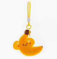 Porte-clés en peluche Avocat Musclé, Charme de sac mignon en forme de fruit pour le fitness, Accessoire de sac à dos