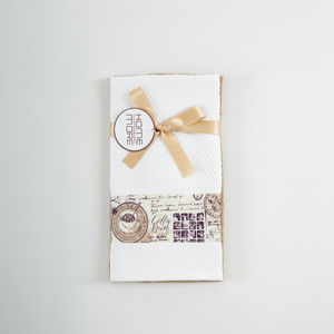 Ensemble de serviettes cadeaux Vente en gros Serviette de cuisine personnalisée au design de Noël Doux imprimé à séchage rapide - Product Image 1