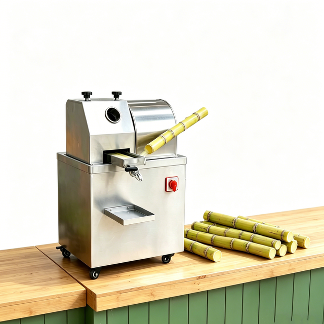 Factory Direct Sales Electric Commercial Stainless Steel Sugarcane Juicer Machine for Fruit Processing Plant 220V High