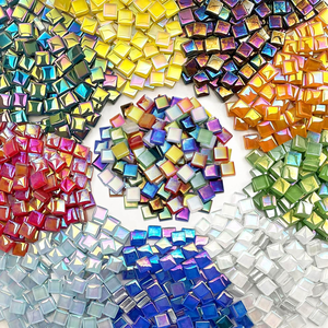 Mosaicos de Cristal Iridiscente en Varios Colores, 1 kg a Granel, para Manualidades, Mosaicos DIY para Adultos - Product Image 1