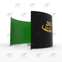 Boîtier de stand photo rotatif imprimé personnalisé, 360 photos