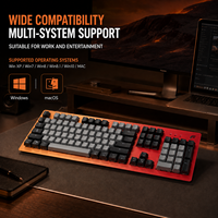 Clavier mécanique de jeu F1 avec interrupteurs optiques remplaçables à chaud, taille standard, rétroéclairage RGB, anti-ghosting, N-Key Rollover, clavier filaire USB