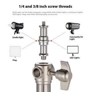 Pied de Lumière en Acier Inoxydable 2,8 M pour <span class=keywords><strong>Photo</strong></span> et Vidéo, Amorti par Ressort, Support Trépied Robuste - Product Image 3