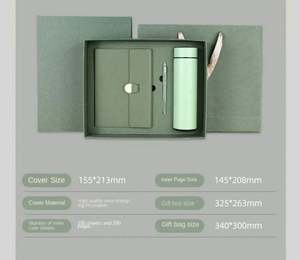 2025 Corporate Gift Idea 7-in-1 Business <b>Notebook</b> & Pen Gift <b>Set</b> with Custom Logo Silk Screen Printed A5 PU for Promotional Use - Product Image 5