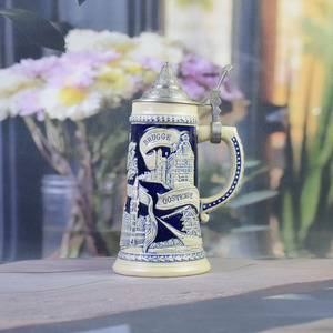 福建多城市陶瓷啤酒杯和酒杯 - 布鲁塞尔/安特卫普/布鲁日地标浮雕环保可重复使用 - Product Image 4