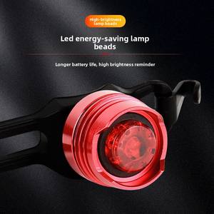 אופניים זנב אופניים הוביל פלסטיק בהירות גבוהה של רובי בטיחות קסדת אזהרה אזהרת סוללה ipx4 עמיד למים - Product Image 4