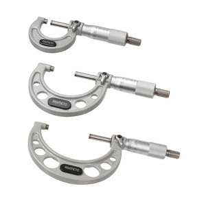 Set di Micrometri Esterni di Alta Precisione a Prezzo di Fabbrica, Strumenti di Misurazione Metrici con Arresto a Cricchetto - Product Image 1