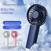 Fabrication professionnelle, nouvelle arrivée, mini ventilateur portable USB, pliable avec crochet, vent puissant, pour voiture et usage domestique