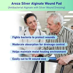 Perban Luka Alginat Perban Perawatan Luka Kalsium Alginat Trauma Ulser Diabetes Operasi Perban Serat - Product Image 6