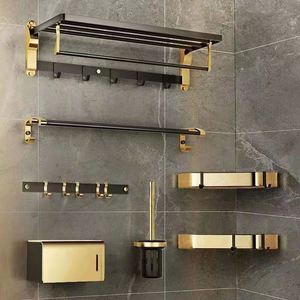 Organisateur de douche pour salle de bain, porte-serviettes épaissi, support mural pour serviettes et papier, porte-serviettes en papier en acier inoxydable - Product Image 2