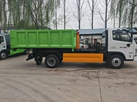 Camion à benne basculante manuel diesel Foton avec compacteur et élévateur de conteneurs pour les déchets municipaux et industriels