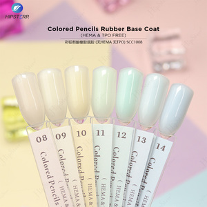 Crayons de couleur sans HEMA ni TPO, base en caoutchouc, couleur nude, gel de base en caoutchouc de haute qualité, best-seller, marque privée professionnelle - Product Image 5