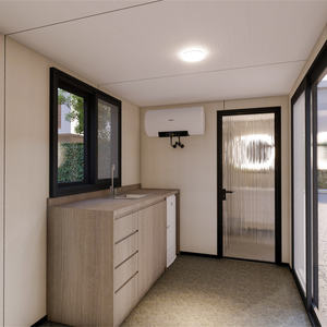 <span class=keywords><strong>Cabine</strong></span> de 30 pieds pour conteneur Resort Home Entièrement meublé Modulaire Préfabriqué Homestay Wood Jungle Cabin - Product Image 6