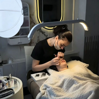 Lampe pour extensions de cils, lampe de salon de beauté, lumière pour tatouage et artiste des ongles, blanc, rose, noir, lampe à hauteur réglable pour extensions de cils
