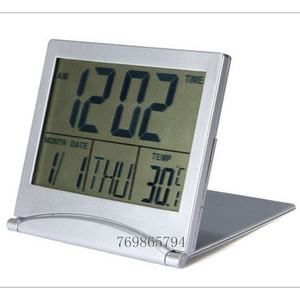 Electronic Digital <b>Desk</b> Clock With Date Temperature Display <b>Large</b> Screen Rectangular Shape Backlight Feature - Product Image 1