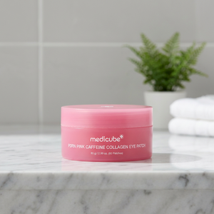 Parches de Ojos Medicube PDRN Pink Caffeine Collagen, 60 Unidades, Reafirmantes e Hidratantes para el Cuidado de los Ojos - Product Image 3