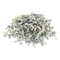 200 pièces pistolet à ongles manuel feu rond clou fixe cheville Mini plafond artefacts en alliage de Zinc tailles 25mm 32mm 42mm 7.3mm 8.5mm diamètre