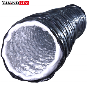 Tuyau d'isolation en coton blanc <span class=keywords><strong>de</strong></span> 4 cm d'épaisseur avec feuille d'aluminium et caoutchouc pour système <span class=keywords><strong>de</strong></span> climatisation et <span class=keywords><strong>conduit</strong></span> <span class=keywords><strong>de</strong></span> ventilation - Product Image 1