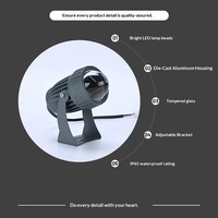 10W Aluminium IP65 LED Projecteur Coloré 12V Haute Luminosité Étroite Angle de Faisceau Projecteurs pour Bâtiment Décoration et Jardin