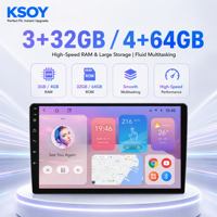 KSOY-T333 Kamera 360 Derajat Output RCA 3+32G QLED Android 14 WiFi BT 5.0 Octa Core Kartu TF GLONASS FM RDS DVR Android Auto Stereo Mobil