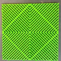 Dalles de sol emboîtables en PP de 18 mm pour lavage rapide de voitures, grilles de drainage pour garage, pavage modulaire pour centre de lavage automobile