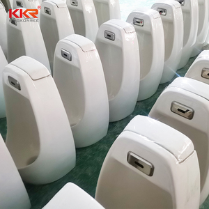 โถปัสสาวะสีขาวแขวนผนังทันสมัยพร้อมเซนเซอร์อุปกรณ์สำหรับล้างห้องน้ำและห้องน้ำ - Product Image 6