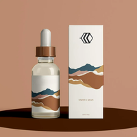 Boîte d'emballage de maquillage avec impression personnalisée boîte d'emballage pliée pour crème nettoyante pour le visage bouteille d'huile essentielle pot cosmétique boîte en papier