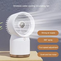 Ventilateur de refroidissement par eau USB de bureau à affichage numérique grand ventilateur de pulvérisateur d'humidification ventilateur de climatiseur avec veilleuse