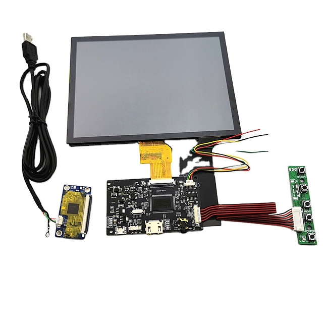 8 Monitor capacitive touch display module 1024X768 for Linux/android /win7 8 Raspberry Pi 3 plug and play LCD screen DIY kits