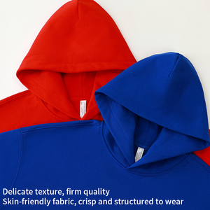 Sweat à capuche long et surdimensionné en coton tricoté de haute qualité et économique, avec logo personnalisable, service ODM - Product Image 3