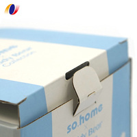 Benutzer definiertes Logo gedruckt Flat Pack Verpackungs box Wellpappe gestanzte Falt kraft Mailer Produkt Versand Versand boxen