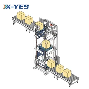 X-YES Z Type Pallet Vertical Lifter Elevator Conveyor Machine In Warehouse