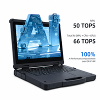 PC Portátil Robusto de Alta Gama de 14'' con Batería Intercambiable en Caliente, 1000nits, Computadora Industrial para Computación en el Borde, DDR, SSD