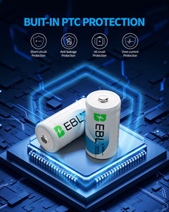 Paquete de 6 Baterías de Litio <span class=keywords><strong>EBL</strong></span> CR123A de <span class=keywords><strong>9V</strong></span>, 3 Voltios, 123, 1600mAh, 10 Años de Duración, para Cámara - Product Image 6